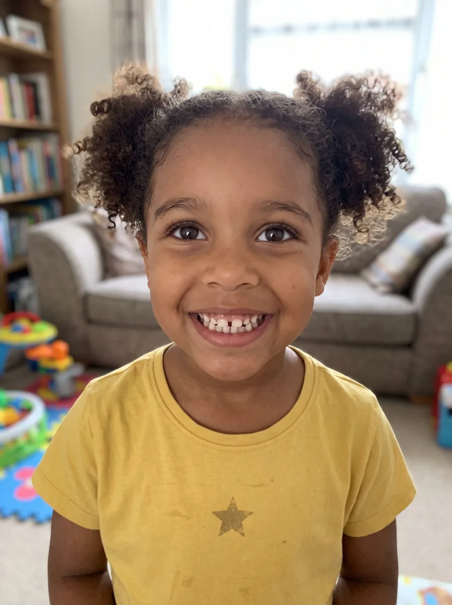 Example photo of a smiling little girl