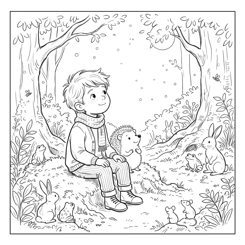 The Library of Unfinished Things: colouring page 2, black outlines to print and colour in